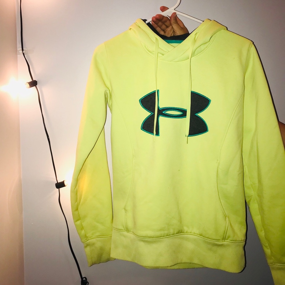 Neon Yellow Under Armour Sweatshirt